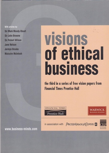 [087778468X] VISIONS OF ETHICAL BUSINESS