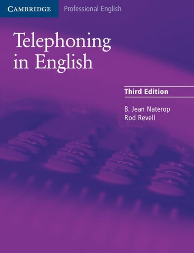 [9780521539111] TELEPHONING IN ENGLISH SBK