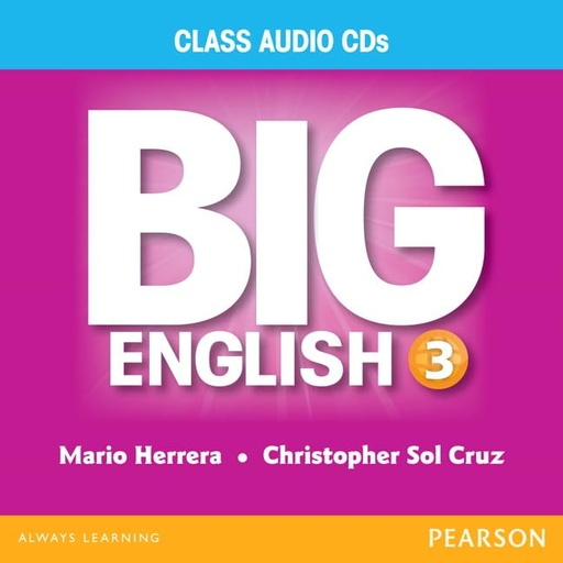 [9780133044980] BIG ENGLISH 3 AUDIO CD (US ED)