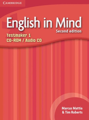 [9780521140355] ENGLISH IN MIND 1 TESTMAKER AUDIO CD-ROM (2ND ED)