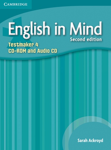 [9780521184557] ENGLISH IN MIND 4 TESTMAKER AUDIO CD-ROM (2ND ED)