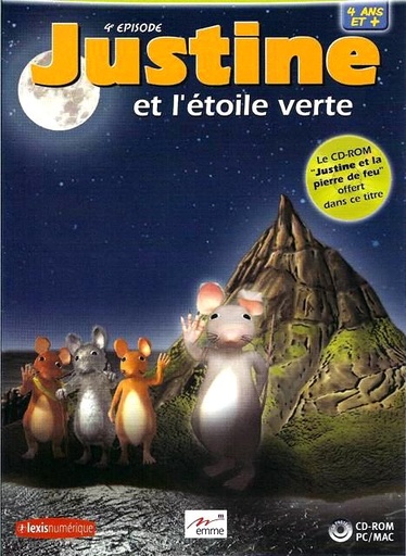 [3505373126120] JUSTINE & L'ETOILE VERTE CD-ROM PC/MAC (+4ANS)